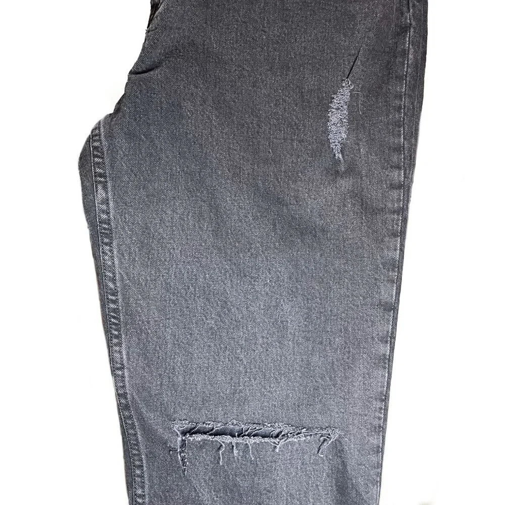 Abercrombie & Fitch Women's Ultra High Rise 90s Straight Jean Black 32/14R - Picture 8 of 11